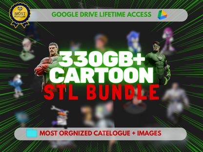65TB+ Ultimate STL File Collection | 3D Models Bundle for Printing | Instant Digital Download