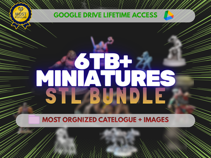 65TB+ Ultimate STL File Collection | 3D Models Bundle for Printing | Instant Digital Download