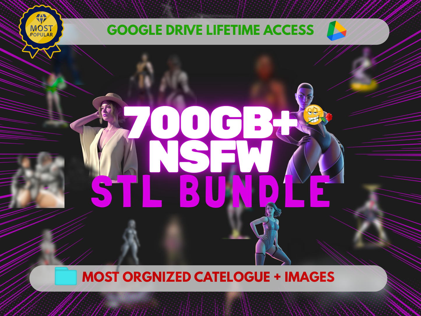 65TB+ Ultimate STL File Collection | 3D Models Bundle for Printing | Instant Digital Download
