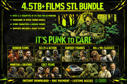 65TB+ Ultimate STL File Collection | 3D Models Bundle for Printing | Instant Digital Download