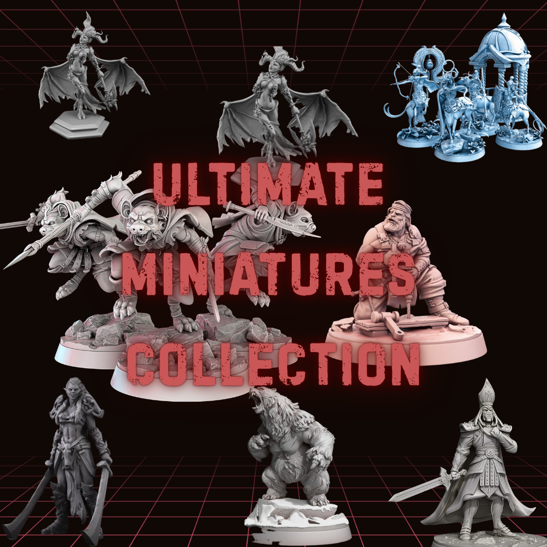 Fantasy Miniatures STL Bundle | 6TB+ RPG, Wargaming Models