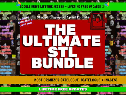 65TB+ Ultimate STL File Collection | 3D Models Bundle for Printing | Instant Digital Download