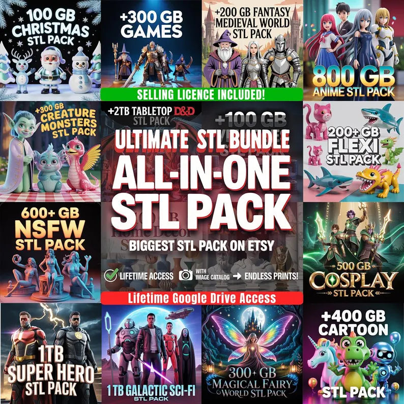 All-in-one Mega stl pack