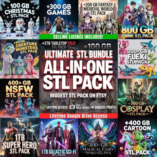 All-in-one Mega stl pack
