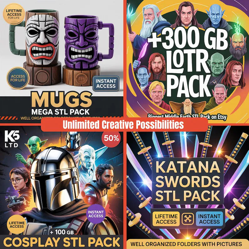 All-in-one Mega stl pack