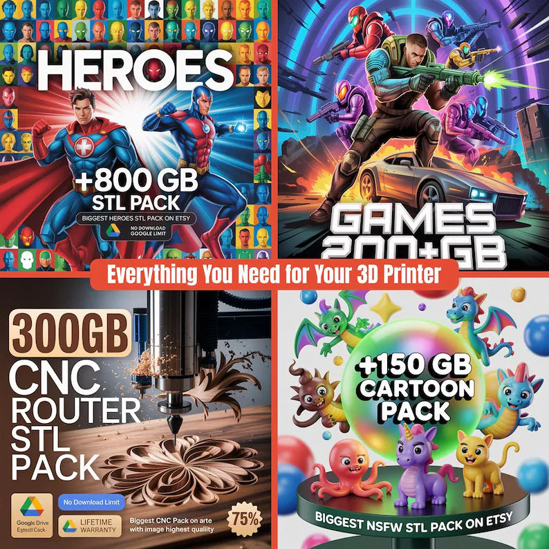 All-in-one Mega stl pack