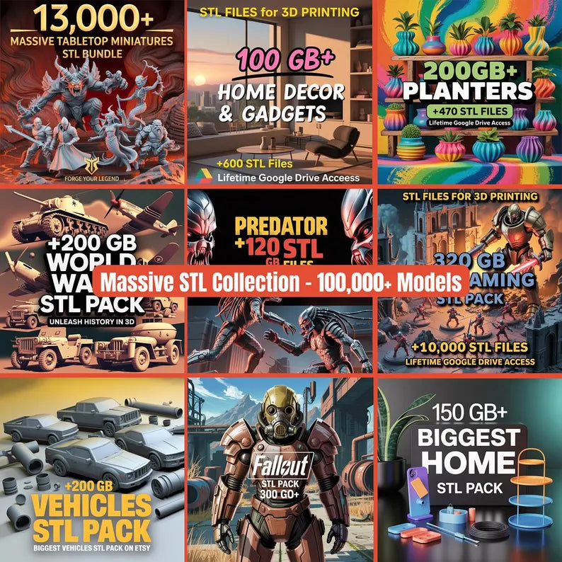 All-in-one Mega stl pack